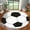 Black, variant on Soccer ball rug for boys room Soft Area Gifts for Boys Girls Shag Bedside Rug for Kids Teens Soccer Lovers Room Decor Indoor Round Carpet for Bedroom Living Room Nursery Machine Washable,47 Inch