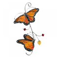 thumbnail image 2 of Tinted Metal Window Charm  Metal Monarch Butterfly Delicate Window Decoration Craft For Windows Colored Metal Bird Charm Yellow, 2 of 9