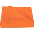 thumbnail image 1 of 1200 Thread Count 3 Piece Flat Sheet ( 1 Flat Sheet + 2- Pillow cover ) 100% Egyptian Cotton Color Orange Solid Size Twin, 1 of 4