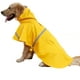 thumbnail image 1 of Impermeable ajustable con capucha para perros, chaqueta impermeable para perros, ropa para perros pequeños, medianos y grandes (Amarillo M), 1 of 5