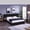 Black, variant on Harper & Bright Designs King Size Upholstered Platform Bed with Shelves, Velvet Storage Bed Frame with USB Port and Reading Lamps for Bedroom, Beige