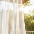 thumbnail image 5 of Extra Wide Outdoor Curtains, Waterproof Voile Mesh Screen, Privacy Bug Netting for Patio Porch Balcony, Weather Resistant Terrace, 78.74" x 95.28", Topliu, 5 of 7