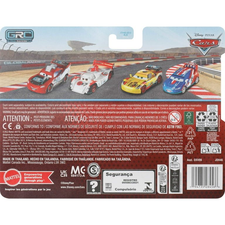 Disney Pixar Cars, 2-Pack Die-Cast Toy Vehicles, 1:55 Scale Set