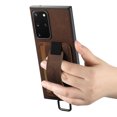 thumbnail image 5 of for Samsung Galaxy Note 20 Ultra Wallet Case, Classic Finger Ring with Card Holder Lychee Texture PU Leather Back Cover with Wristband Kickstand Shockproof Drop Protective for Note 20 Ultra, Brown, 5 of 6