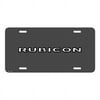 Jeep Rubicon on Front Mesh Grill Graphic Special Aluminum Metal License Plate