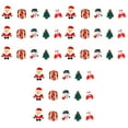 thumbnail image 3 of LIYUNMIAO 45 pcs Christmas Resin Snowman Santa Claus Christmas Tree Candy Cane Miniature Ornaments Home Decoration DIY Accessories, 3 of 5