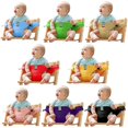 thumbnail image 2 of Asientos de seguridad para silla de comedor para bebés, cinturón de arnés de alta silla para niños pequeños, correa de asiento elevador de alimentación portátil, azul Afortunado Sencillez, 2 of 2