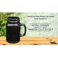 thumbnail image 4 of 10 Savannah Speckle Ceramic Mason Jars Set, 16 oz.- Stoneware, C-handle, Durable - Black, 4 of 5