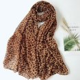 thumbnail image 4 of Leopard Print Chiffon Scarf - Fashionable Hijab for Women, High Quality, Unique Design, 4 of 7