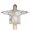 White Gray Gold, variant on Gray Gold Hexagon Marble Pattern Blanket Hoodies for Kids 6-13YR Oversize Wearable Blanket Hoodies for Boys Girls Teens