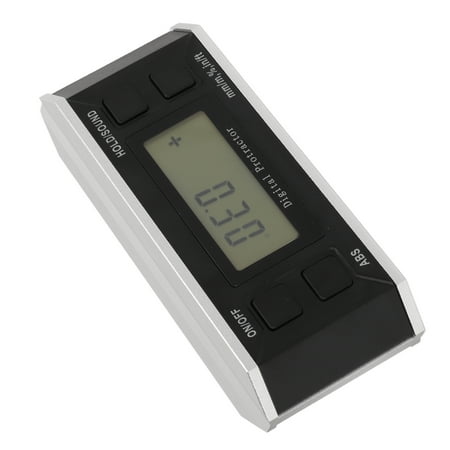 

Angle Measuring Tool High Accuracy Fast Reading Angle Level Finder Inclinometer LCD For Woodworking For Industry For Construction No Magnetic No Backlight