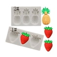 thumbnail image 2 of AOOOWER Fruit Shaped Silicone Mold Strawberry Pineapple Candy Mold Summer 3D Candy Mold, 2 of 7