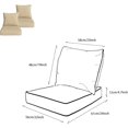 thumbnail image 2 of x Coussins de Patio à Assise Profonde pour Extérieur/intérieur, Ensemble de Rembourrage en Mousse Résiliente, Hydrofuges, Résistants aux Taches et aux Intempéries, Assise Profonde, Bas Chili, 2 of 7