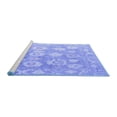 thumbnail image 2 of Ahgly Company Machine Washable Indoor Rectangle Abstract Blue Modern Area Rugs, 2' x 4', 2 of 4