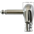 thumbnail image 3 of GLS Audio 1/4" Right Angle Plugs TS Mono Flat Low Profile Pancake Style for Speaker Cables, Patch Cables, Snakes - Male 1/4 Inch Phono 6.3mm Phone Plug Bulk - 10 Pack, 3 of 5