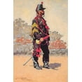 thumbnail image 2 of Remington, Frederic 17x24 Black Ornate Wood Framed with Double Matting Museum Art Print Titled - Bugler of Cavalry, 2 of 4
