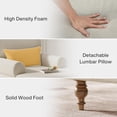 thumbnail image 5 of Tribesigns 37.8" Oversized Chaise Lounge with Adjustable Backrest, Indoor Modern Comfy Chair Sleeper (Off-White), 5 of 7