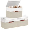 thumbnail image 1 of Storage Box with Lid Decorative Box Large Storage Bins with Lid ( & with Flip Lid), 1 of 9