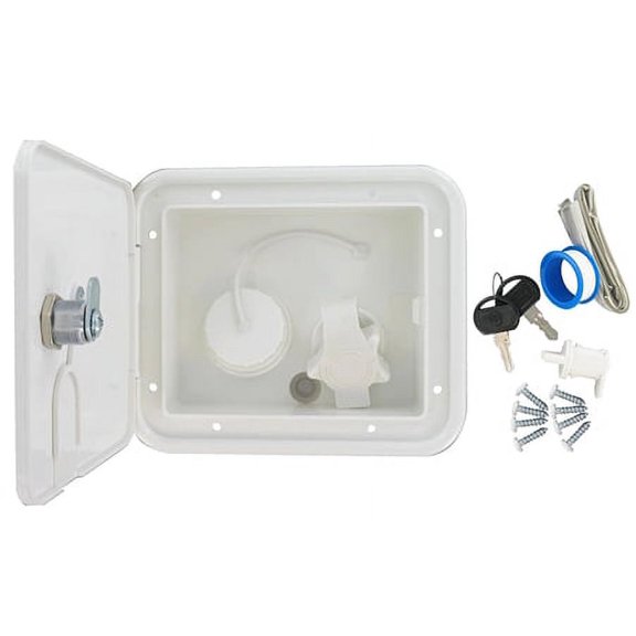 Valterra A01-2004VP White Gravity/City Water Inlet Hatch