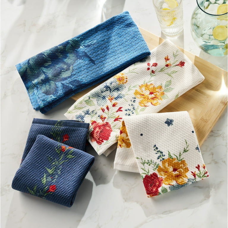 The Pioneer Woman Delilah Kitchen Towels, Multicolor, 18 in x 28