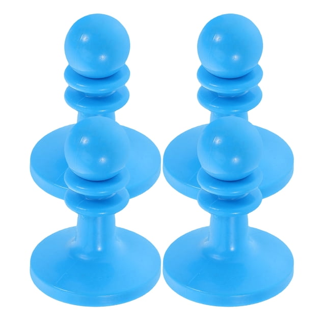 Raindrops 4pcs Sky-Blue Tent Accessory Pole Caps Plastic Anti-Thunder For Outdoor Activities