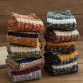 thumbnail image 1 of FNNMNNR 10pcs Thick Christmas Crew Socks - Soft  Warm & Cozy for Winter Outdoor Activities  Machine Washable, 1 of 6