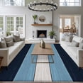 thumbnail image 4 of Area Rug for Living Room, Green Wood Grain Non-Slip Indoor Ex Large Carpet for Bedroom/Dining Room, Rustic Retro Wooden Plank Farmhouse Washable Low-Profile Rectangle Floor Runner Rugs - 8 x 10 Ft, 4 of 7