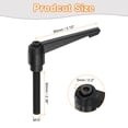 thumbnail image 2 of Unique Bargains Clamping Lever Handles, M10 x 60mm Adjustable Knobs Handle Male Thread for Lathe Machinery, Black, 2 of 6
