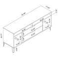 thumbnail image 3 of Rockefeller 62.99 TV Stand with Metal Legs and 2 Drawers, 3 of 3