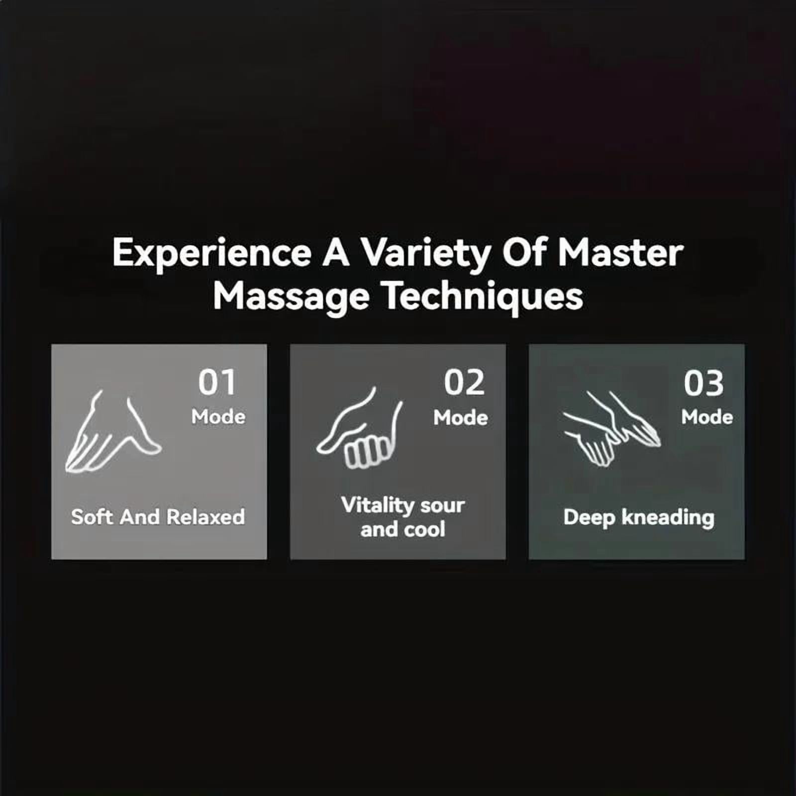 Neck Massager Finger Pressure Shiatsu Neck Back and Shoulder Massager Electric Kneading Neck Deep Massage Muscle Relax