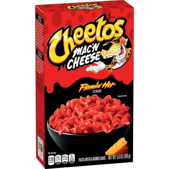 Pack of 2 Cheetos Mac 'N Cheese, Flamin' Hot Flavor, Mac and Cheese, Macaroni and Cheese, 5.6 oz Box