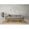 thumbnail image 3 of Ahgly Company Indoor Square Oriental Brown Industrial Area Rugs, 6' Square, 3 of 4
