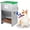 Green(25LB)(Kettle), variant on Feeder - Galvanized   Station for Indoor & Outdoor Use - Automatic Gravity-Fed Dispenser Suitable for Small, Medium, and Large  Breeds - Capacity: 25 Pounds of Dry Kibble
