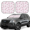 thumbnail image 2 of Picia Rose Flowers 2 Piece Car Windshield Sun Shade Foldable | Foldable Sun Shield for Front Window Blocks UV Rays and Keeps Your Vehicle Cool-Medium, 2 of 7