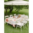 thumbnail image 3 of Easter Eggs Outdoor Tablecloth - 52x70 Inch Rectangle Dining Table Cover, Carrots Spring Daisy Botanical Rustic Vintage Waterproof Outdoor Table Cloth with Umbrella Hole & Zipper for Picnic/Patio, 3 of 7