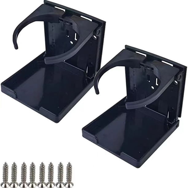 Soporte para bebidas plegable ajustable, 2 uds., se adapta a la mayoría de tamaños de tazas, botellas, portavasos de pared, soporte para botellas de agua para coches, camiones, caravanas, ne