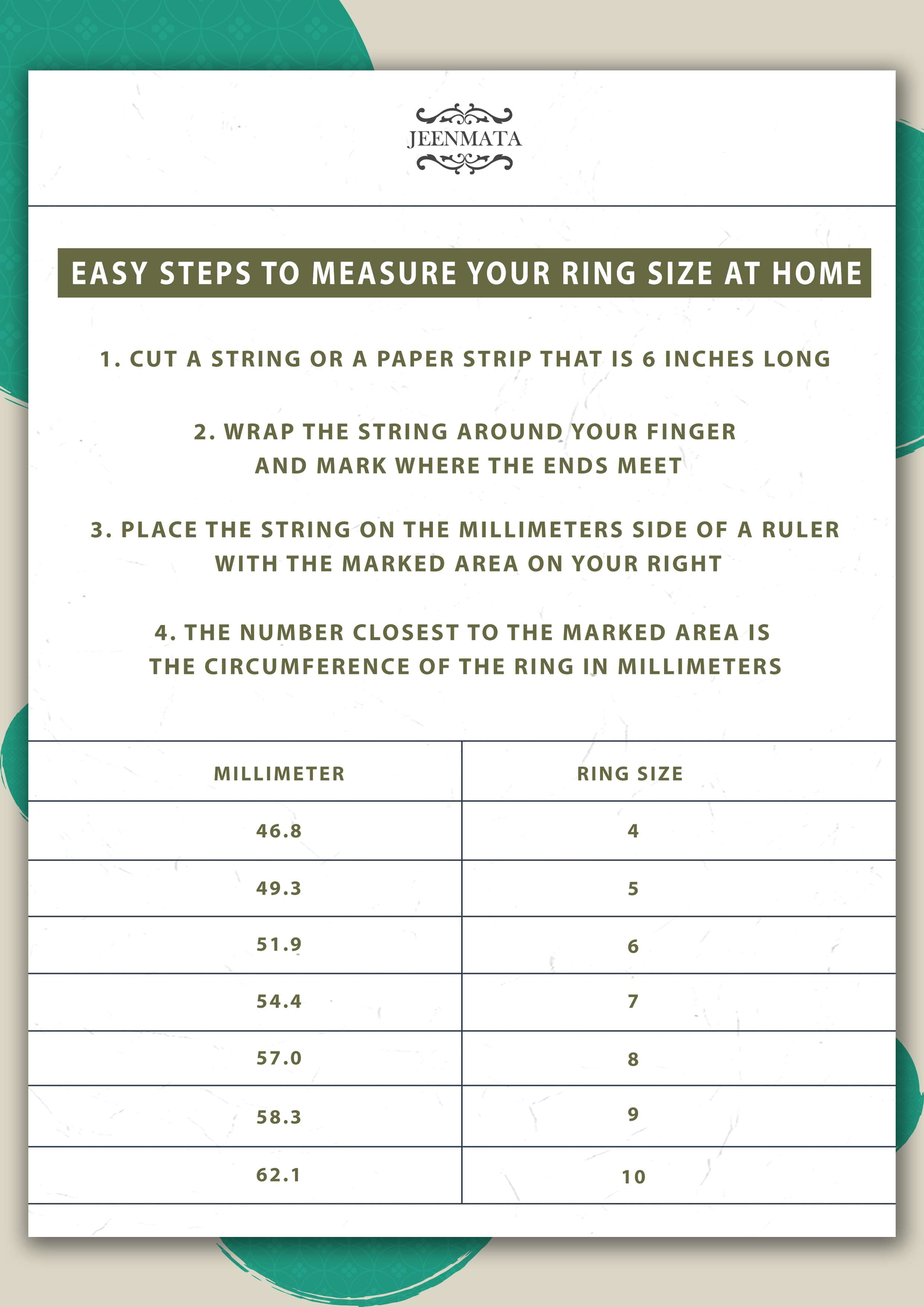 How to Measure Ring Size in Malaysia (with Size Chart) | Love & Co