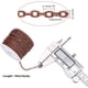 thumbnail image 4 of Cadenas de eslabones de 32 pies con dijes, de hierro color cobre rojo, planas y ovaladas, con forma de O., 4 of 9