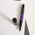 thumbnail image 4 of Conklin Word Gauge Carbon Stealth Fountain Pen - Purple, 4 of 8