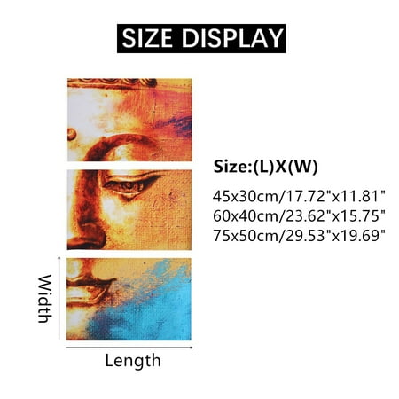 Asewon 3pcs Buddha Statue Leinwand Druck Malerei Plakat Wandkunst Bild Dekor Walmart Canada