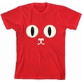 thumbnail image 3 of Oversized Cat Face Youth Red Crew Neck Short Sleeve Tee-XXL, 3 of 4