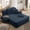 Blue, variant on YWEN 60.2" Oversized Chaise Lounge Chair, Boneless Corduroy Cloud Couch, Deep Seat Convertible Sofa Bed with 3 Pillows, Wide Armrests, Side Pocket, No Assembly
