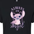 thumbnail image 3 of Disney - Lilo & Stitch - Always An Angel - Juniors Cropped Cotton Blend T-Shirt, 3 of 5
