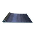 thumbnail image 2 of Ahgly Company Indoor Round Abstract Blue Contemporary Area Rugs, 3' Round, 2 of 4