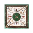 thumbnail image 2 of Women's Satin Square Scarf Polka Dot Smooth Head Wrap Large Bandana Neckerchief Casual Festival Gifts Green 90cm, 2 of 6
