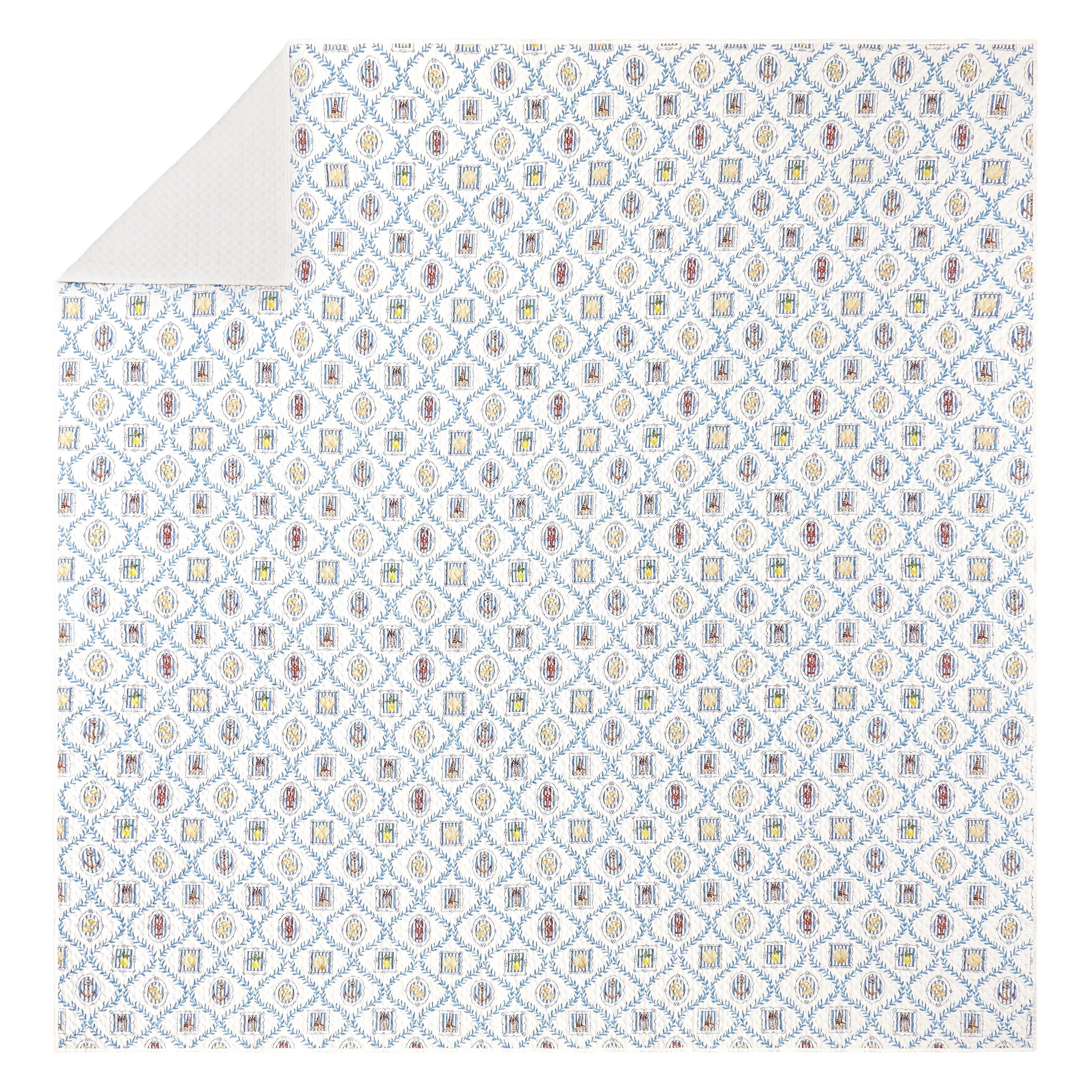 Modern Heirloom Coastal Tides Microfiber Lightweight 2-Piece Twin/Twin XL Quilt Set, Multi