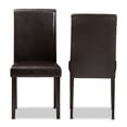 thumbnail image 2 of Baxton Studio Mia Faux Leather Dining Side Chair in Brown (Set of 2), 2 of 6