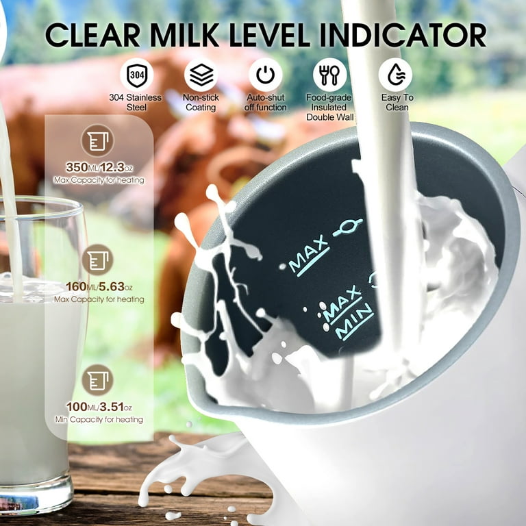 Electric Milk Frother 4 in 1 Milk Steamer 350ml Automatic Warm Cold Foam  Maker Foamy Hot Chocolate Handheld Milk Frother Coffee - AliExpress