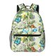 thumbnail image 1 of Fotbe Meadow Plants And Butterflies Mochila Casual con Estampado para Escuela, Viajes y Actividades al Aire Libre - Duradera, Ligera y Cómoda, 1 of 5