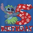 thumbnail image 2 of Boy's Lilo & Stitch 5th Birthday Hula Dance Graphic Tee Royal Blue Medium, 2 of 5